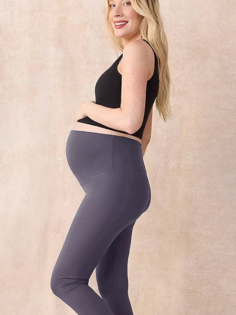 Motherhood Maternity High-Waist Leggings - Charcoal Gray